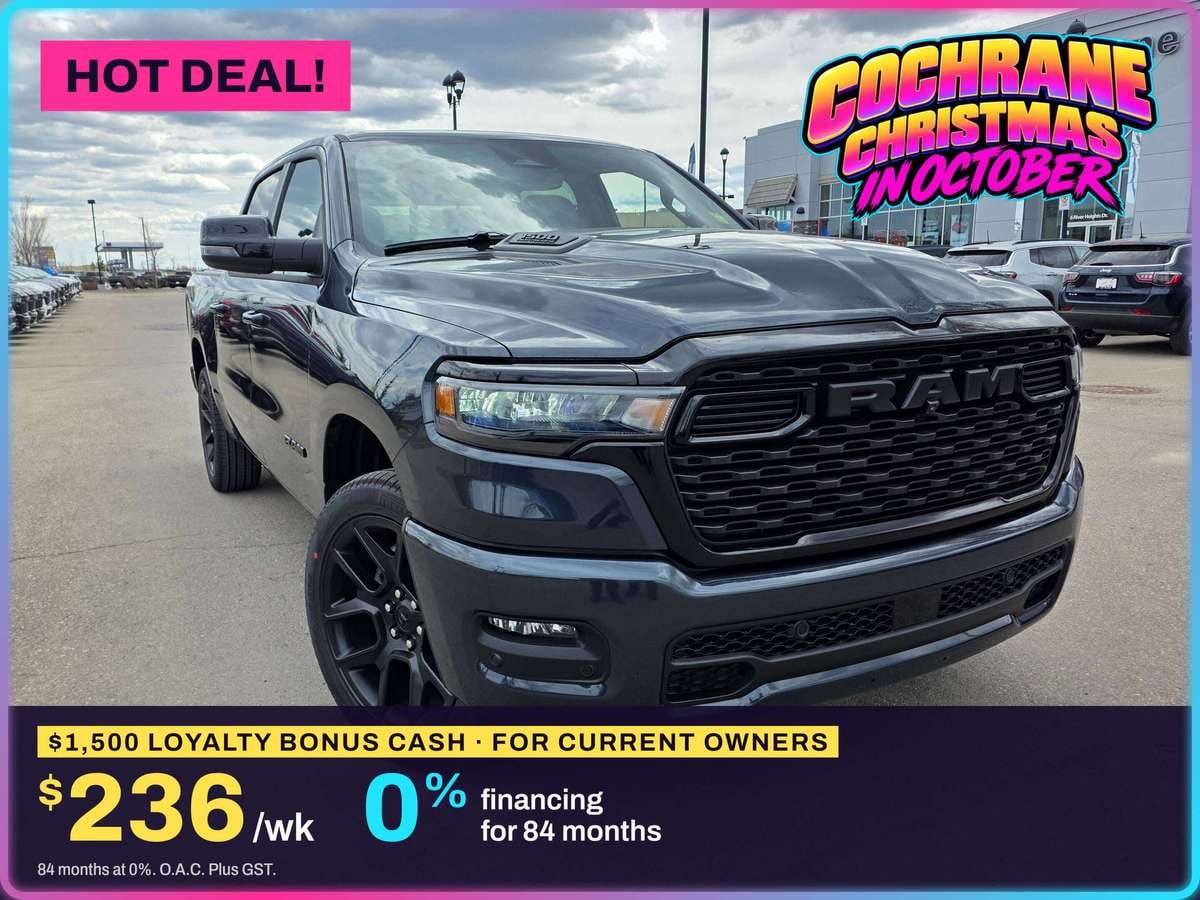 2026 Ram 1500 Sport, stock 260188: 0% · 84 MO, 10-YR / 160,000 KM