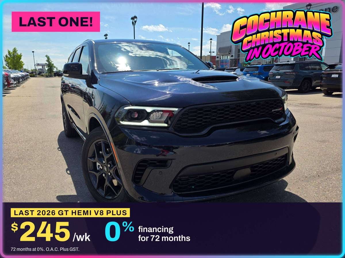 2026 Dodge Durango GT HEMI V8 Plus, stock 260259: 0% · 72 MO, LAST 2026 GT HEMI V8 PLUS